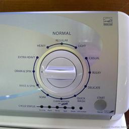 Crosley High Efficiency Super Capacity washing machine matches Lot 359. Unit appears in good