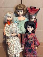 Hasbro Sweet Cookie doll dates to the early 1970s and stands 18". Also other display dolls of a