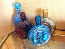 Three Wheaton N.J. First Edition Presidential glass decanters and 1970 Ezra Brooks decanter with