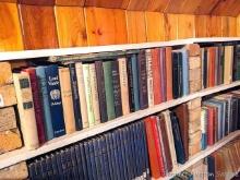 Located upstairs, bring help to remove. Vintage books, use them for a project or for an interesting