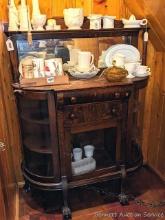 Located upstairs, bring help to remove. Gorgeous curio cabinet for all of your Bennett Auction