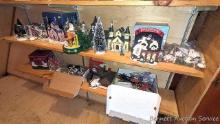 Located upstairs, bring help to remove. Lots of Christmas Village houses and stores by Noma