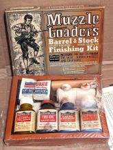 Located upstairs, bring help to remove. No Shipping. Muzzle Loader's Barrel & Stock refinishing kit