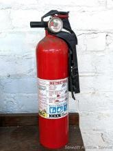 Located in basement, bring help to remove. No shipping. 14" Kidde fire extinguisher is charged and