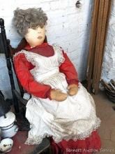 Located in basement, bring help to remove. Life-sized teacher mannequin is nearly 5', comes with