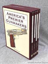 Four book boxed America's Premier Gunmakers by KD Kirkland - titles include Remington, Colt,