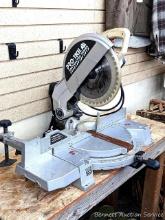 Pro-Tech Contractor Series 12" compound miter saw is Model No. CS72121. Runs and incl dust bag.