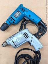 Chicago electric and Thor 3/8" drills, both run.