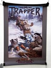 Remington DuPont 'The Mini Trapper' Bullet Knife poster titled "Through Thick and Thin". Scene by