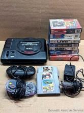 Sega Genesis 16-Bit game unit comes with two controllers; Also includes Nintendo AC Adapter,