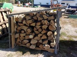 OAK CUT & SPLIT FIREWOOD STACKED IN CRATE