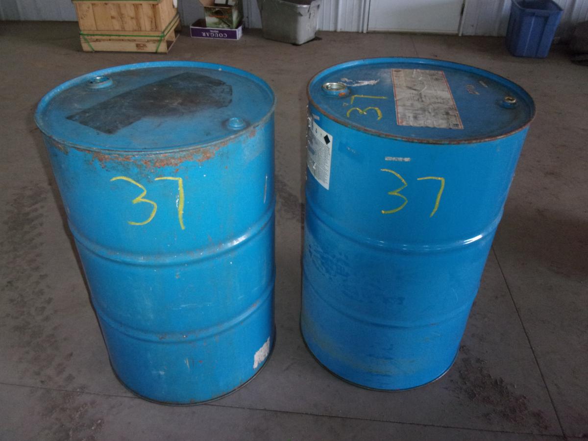 2- 55 GAL STEEL BARRELS