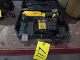 DEWALT DCD740 3/8" RIGHT ANGLE DRILL w/charger