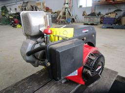 10 H.P. BRIGGS GAS ENGINE, elec. start, never used, needs to have oil added