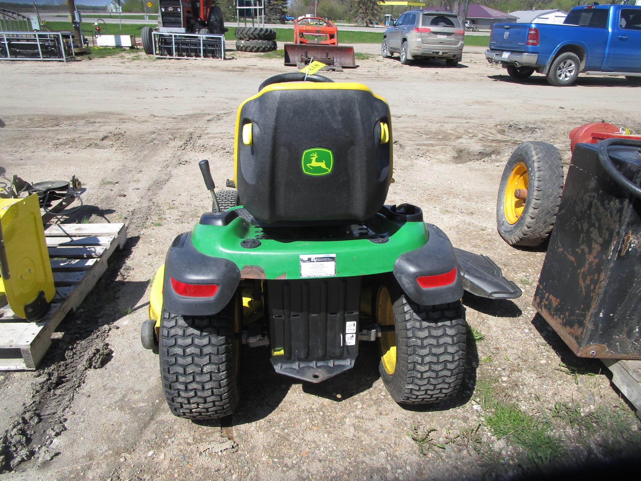 2008 JOHN DEERE LA175  RIDER w/ 54" DECK & 2014 # 44 SNOWBLOWER,  hydro, 1003 hrs. ,