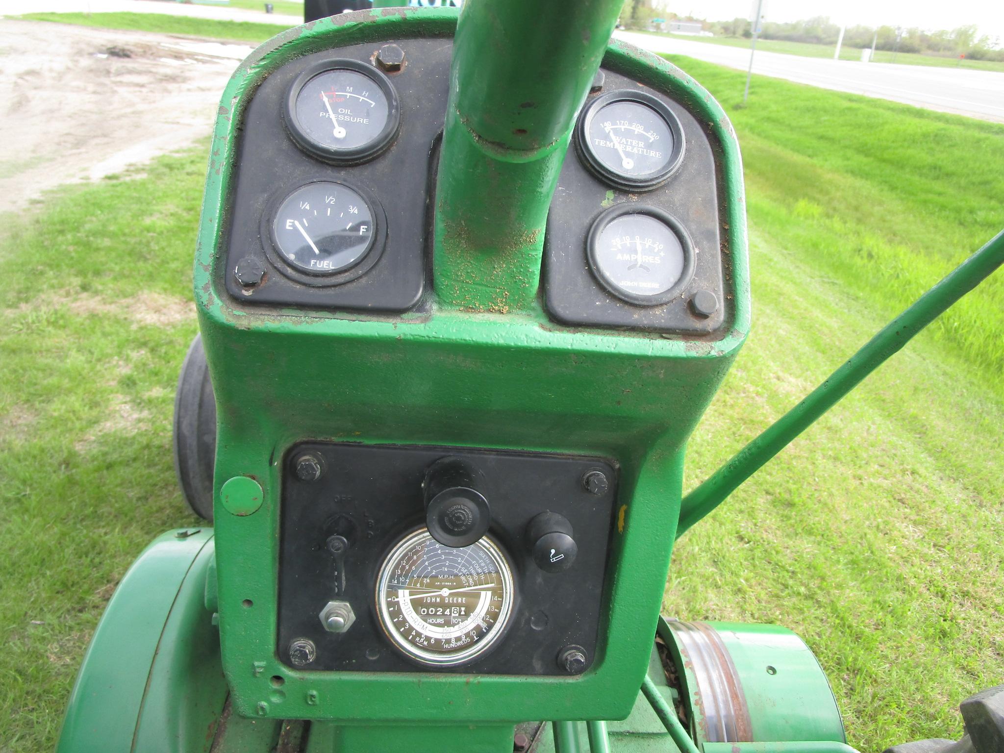 1959 JOHN DEERE 630 WIDE FRT., rock shaft, P.S., LPTO, hyd., gd. paint, all new fluids,