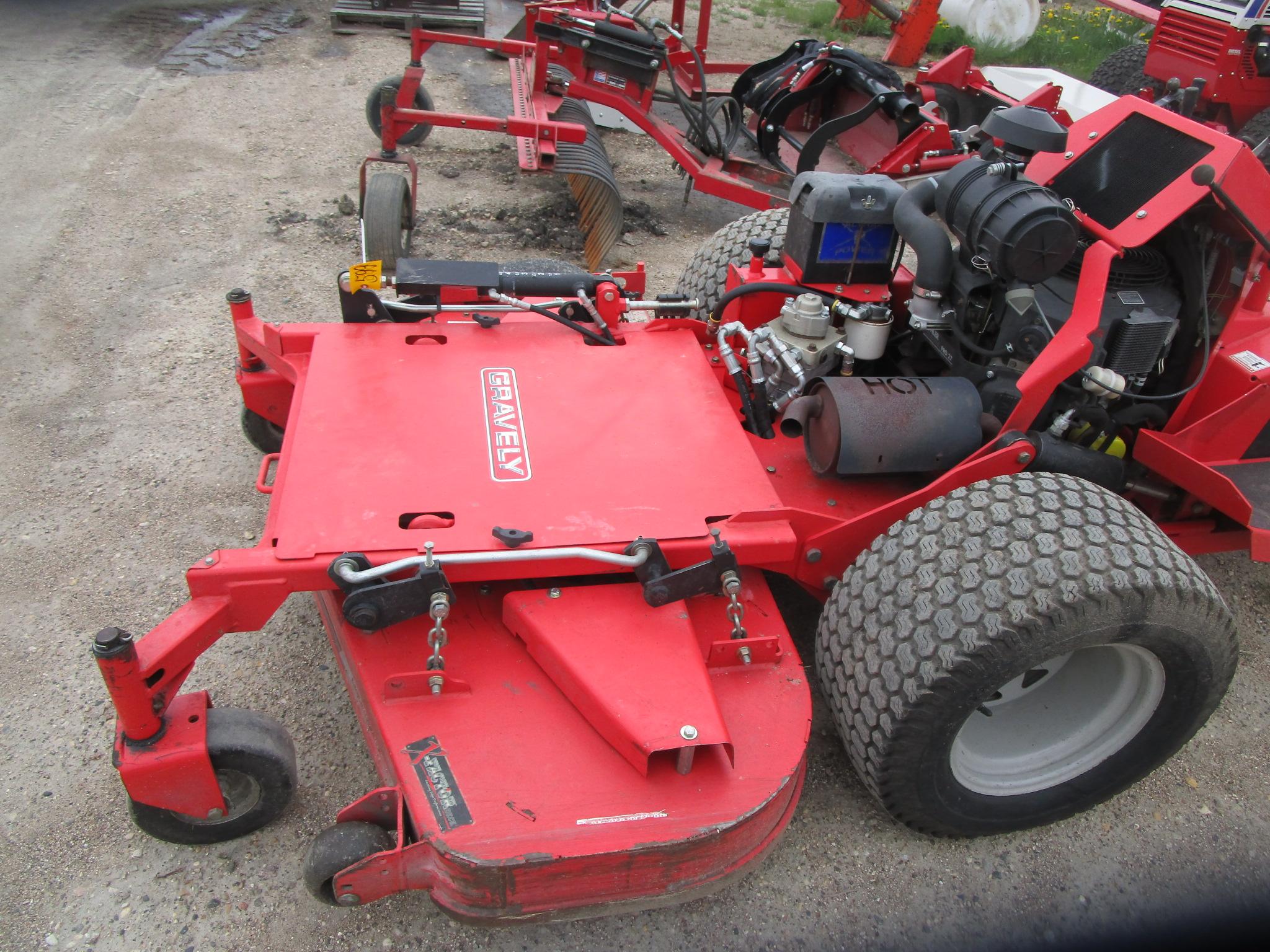 2014  60" GRAVELY PM320HD MOWER, Commercial Kohler eng., 800 hrs, ph. 689-6619