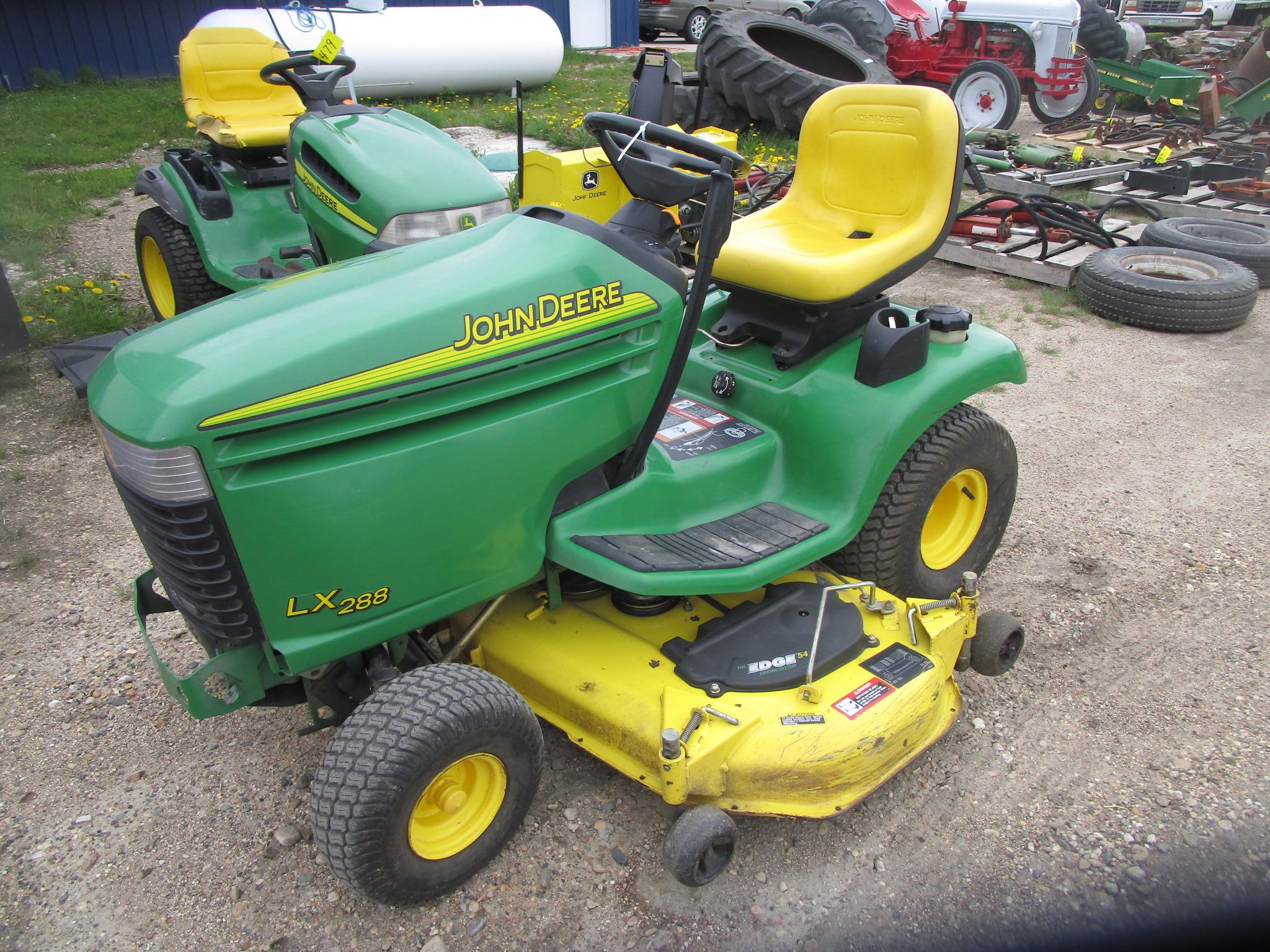 2004 JOHN DEERE LX288 54" RIDER, hydro , 837  hrs.  manual in office ph. 686-5438