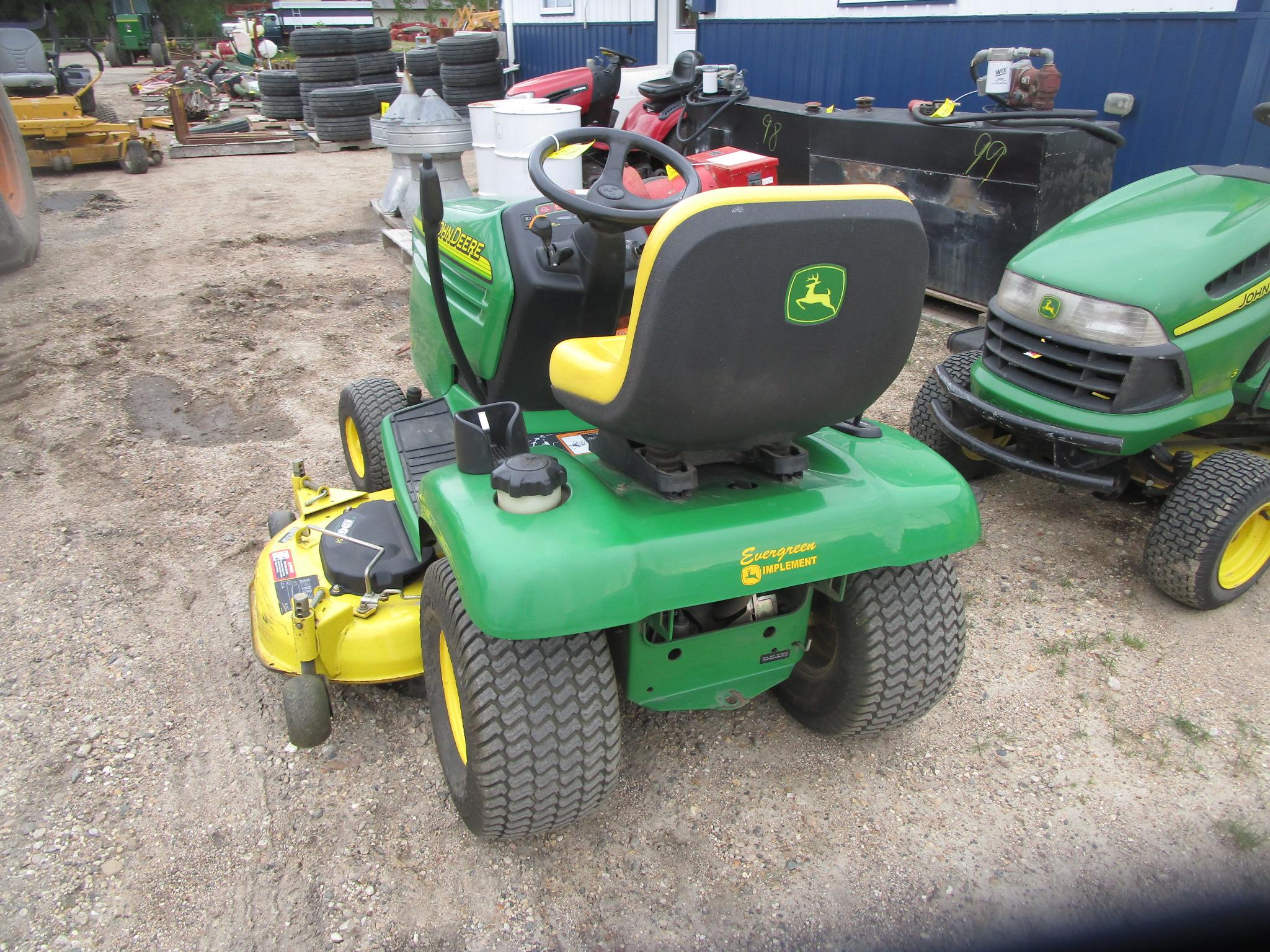 2004 JOHN DEERE LX288 54" RIDER, hydro , 837  hrs.  manual in office ph. 686-5438