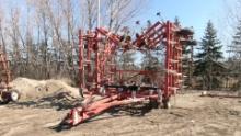 45' WILRICH 3400 FIELD CULTIVATOR w / 3 bar harrow, on edge shanks, double spring, guage wheels, +