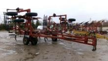 27' WILRICH CHISEL PLOW, wing tandems, gauge wheels, 3 bar harrow