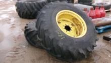 2-18.4 X 26" 8 BOLT TIRES