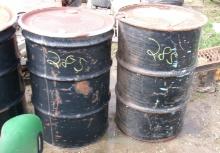 2-55 GALLON BARRELS w / lids