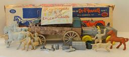 Roy Rogers Chuck Wagon & Jeep By Ideal #4553, In Original Box