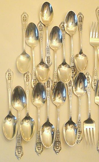 56 Pieces “Rose Point” Sterling Flatware By Wallace, 7 Piece Service For 8