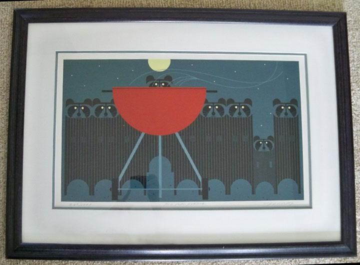 Charley Harper Signed, Framed, Limited Edition Serigraph "Big Rac Attack" #747/1000