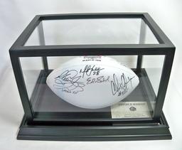 Autographed Class of 2011 HOF White Panel Football, 7 Signatures, COA