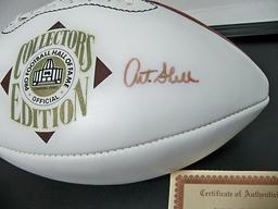 Autographed Art Shell Pro Football HOF Collector's Edition White Panel Wilson Football, COA