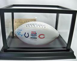 Peyton Manning Autographed Super Bowl XLI Football, Colts vs Bears, COA