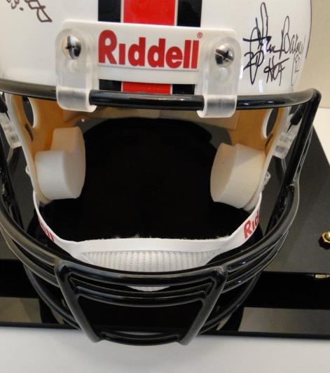 Full Size HOF Helmet, Signed By 11 Famers Ticket, Line Up Sheet Session 1, Photos, COA, Display Case