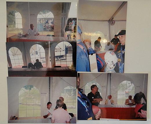 Full Size HOF Helmet, Signed By 11 Famers Ticket, Line Up Sheet Session 1, Photos, COA, Display Case