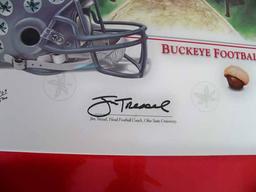 Limited Edition Signed Jim Tressel and Numbered Lithograph "A Celebration of Buckeye Football", COA