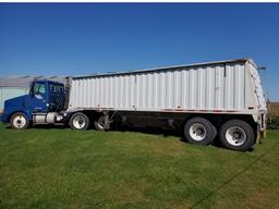 White Semi Tractor