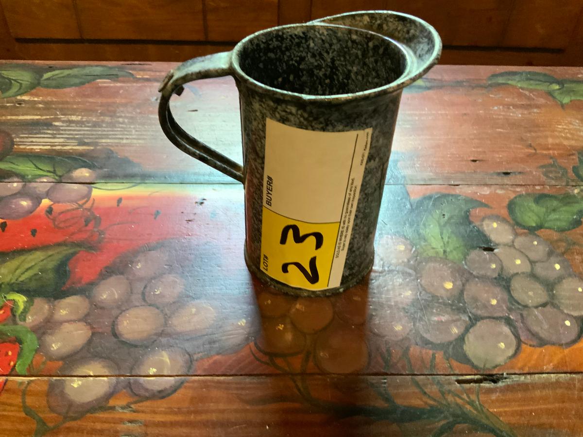 Enamelware Pint Measuring Pitcher