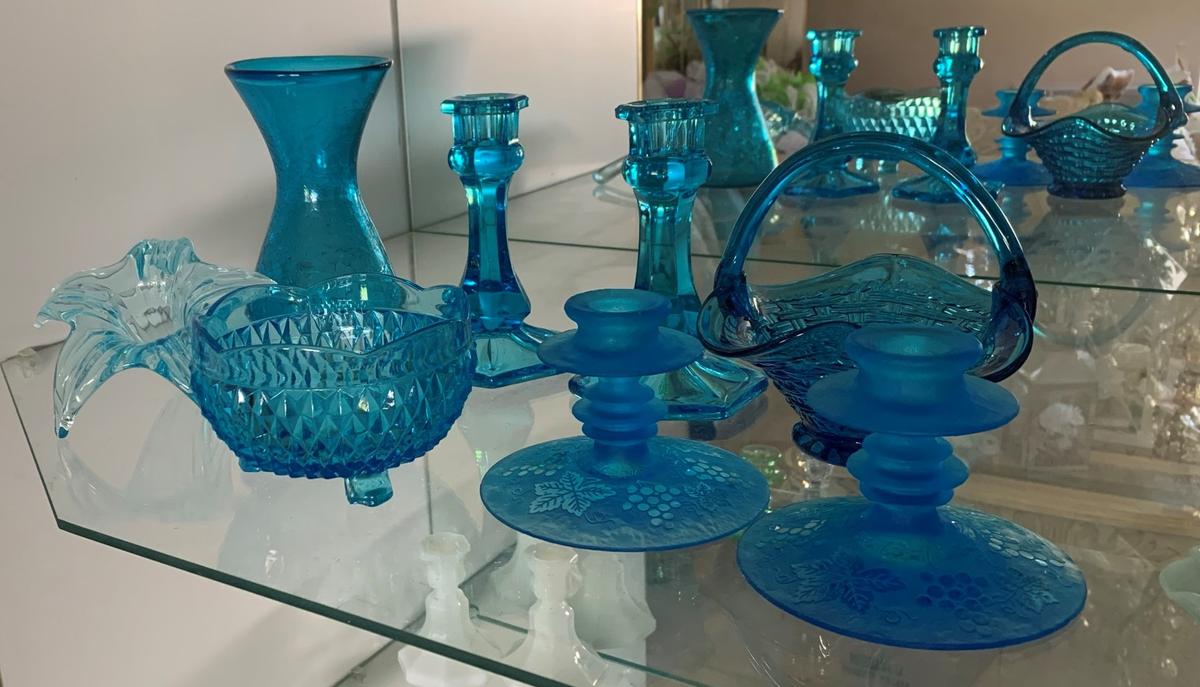 Blue Glassware