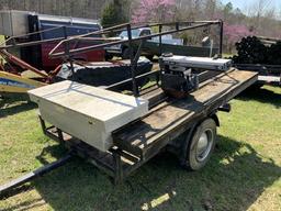 8'x5' Tilt Trailer w/Tool Box & Radial Arm Saw