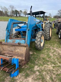 Ford 4630 Tractor w/Ford Manure Bucket and Hay Spear