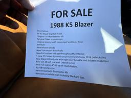 1988 K5 Blazer