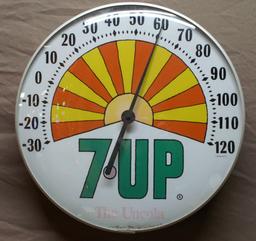 7-Up Round Thermometer 12" Dia.