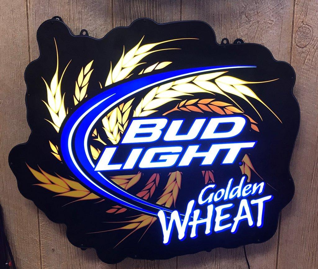 Bud Light Golden Wheat Neon Animated sign