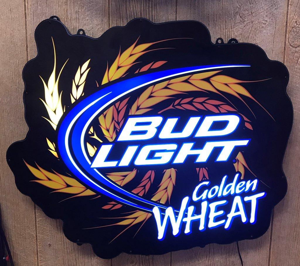 Bud Light Golden Wheat Neon Animated sign