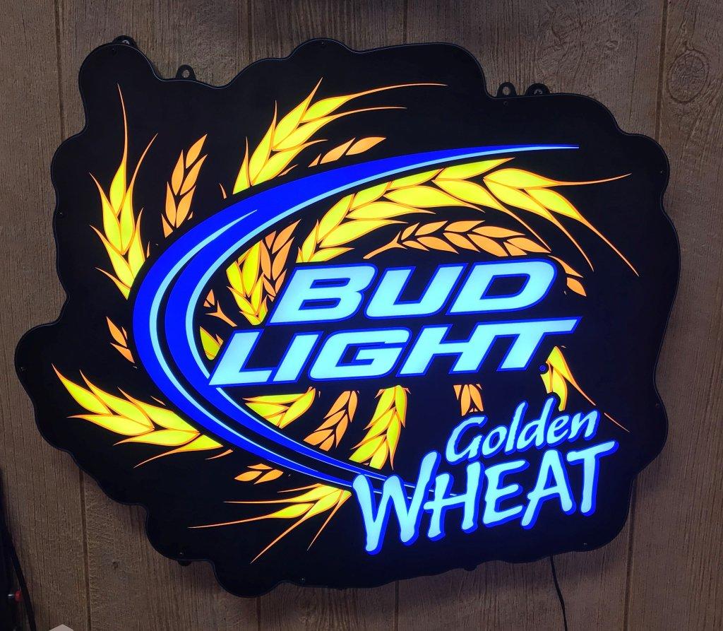 Bud Light Golden Wheat Neon Animated sign