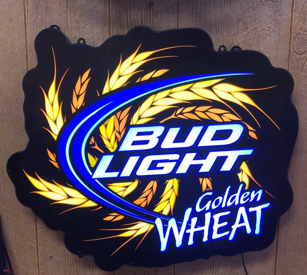 Bud Light Golden Wheat Neon Animated sign