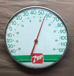 7-Up Round Thermometer 12" Dia.