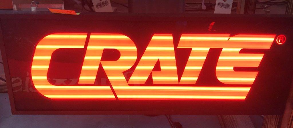 Crate Neon Sign 9"x22"