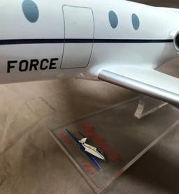 U S Air Force Model Plane on stand